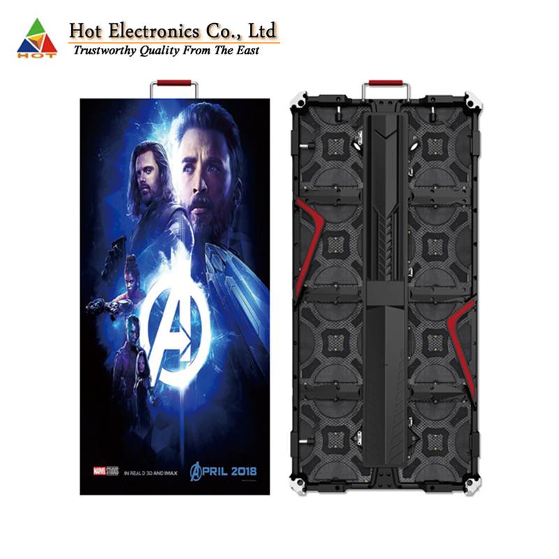 Panneau extérieur intérieur de mur vidéo LED P3.9 P4.8 500×1000 pour la location